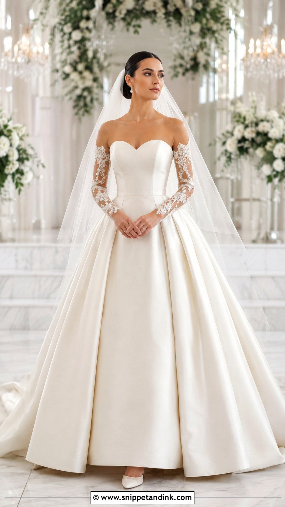 Detachable Sleeve Ball Gown Wedding Dress - Snippet and Ink - 20 Big Wedding Dresses Ball Gown Princesses