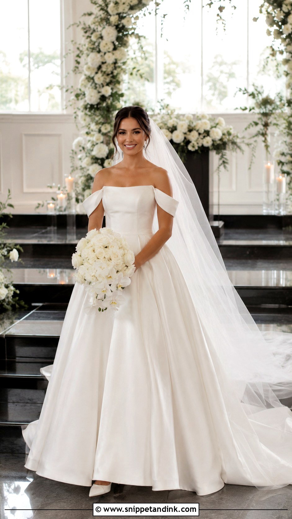 Detachable Sleeve Ball Gown Wedding Dress - Snippet and Ink - 20 Ball Wedding Dress Ideas