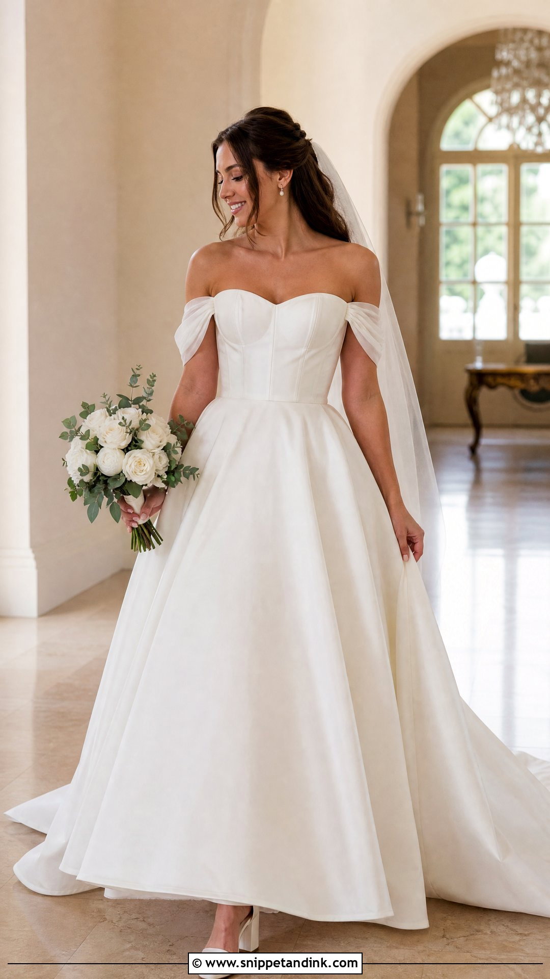 Detachable Sleeve Ballgown Wedding Dress - Snippet and Ink - 20 Wedding Gown Ballgown Ideas