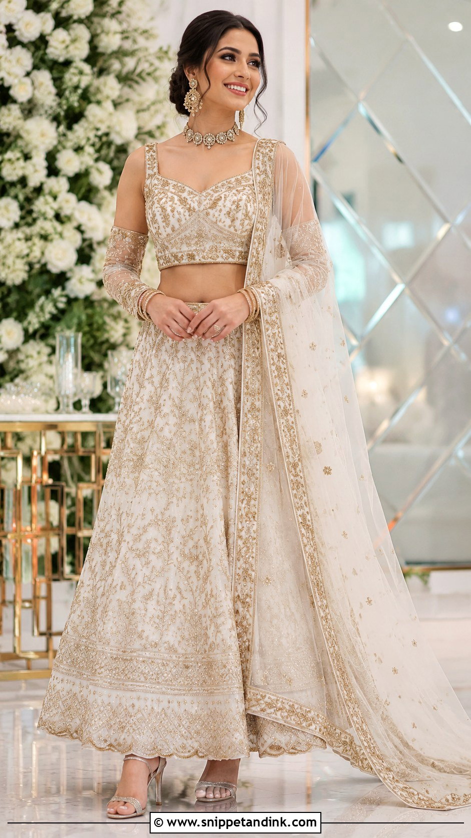 Detachable Sleeve Bridal Blouse - Snippet and Ink - 20 Bridal Blouse Sleeve Designs