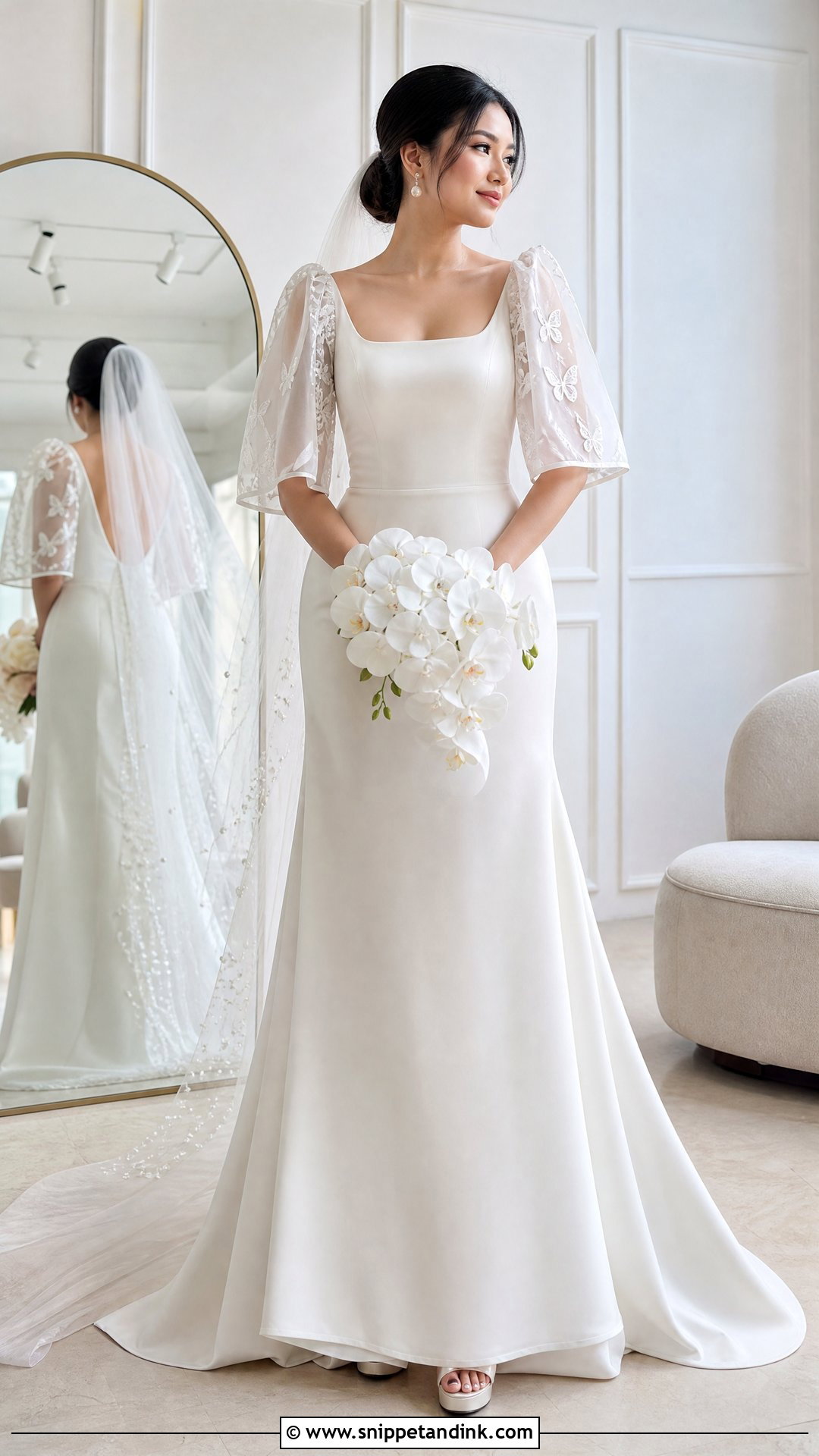 Detachable Sleeve Terno Wedding Dress - Snippet and Ink - 20 Philippine Wedding Dress Ideas