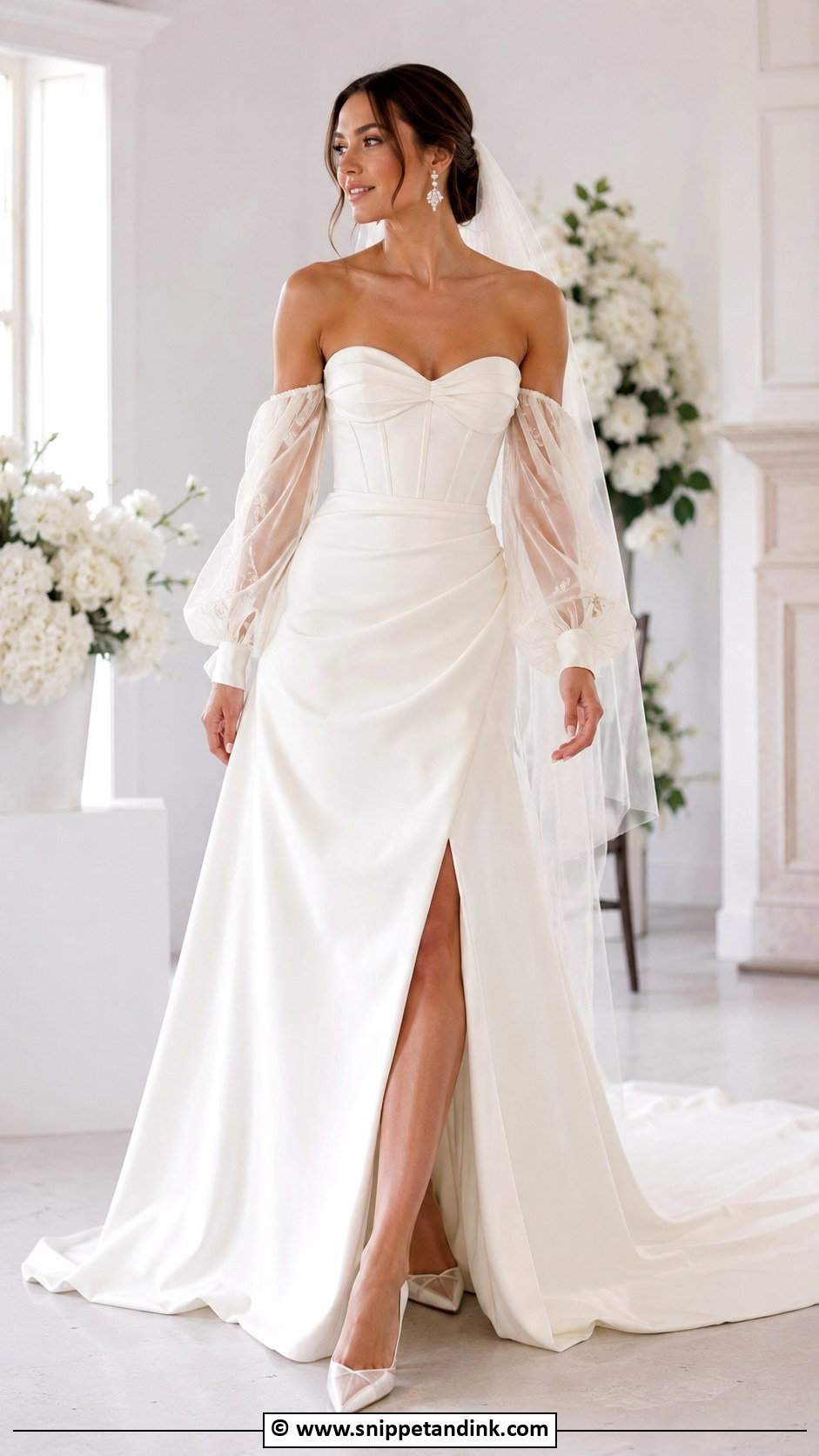 Detachable Sleeve Wedding Dress - Snippet and Ink - 25 Unique Wedding Dresses Different