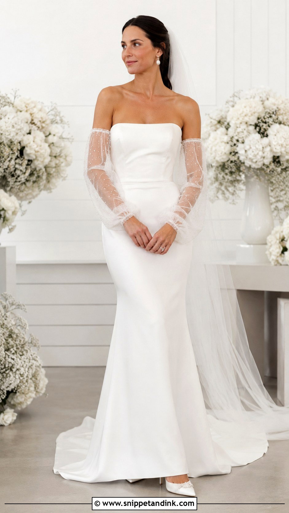 Detachable Sleeve Wedding Dress - Snippet and Ink - 30 Simple Wedding Dress with Sleeves