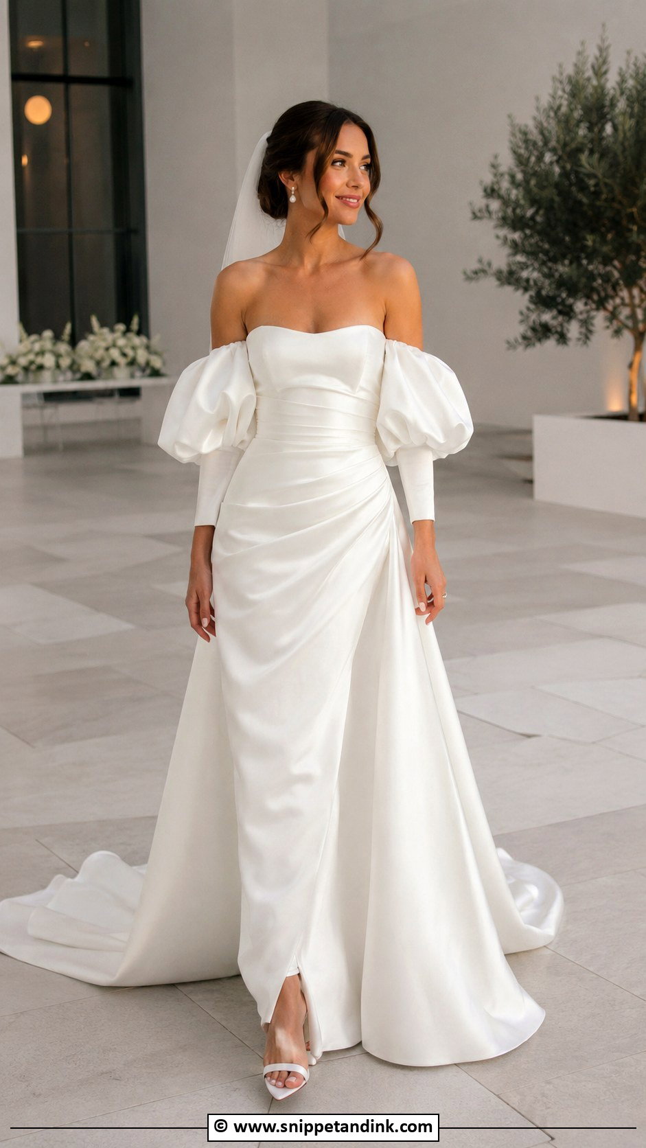 Detachable Sleeve Wedding Dress - Snippet and Ink - 30 Cute Wedding Dress Ideas