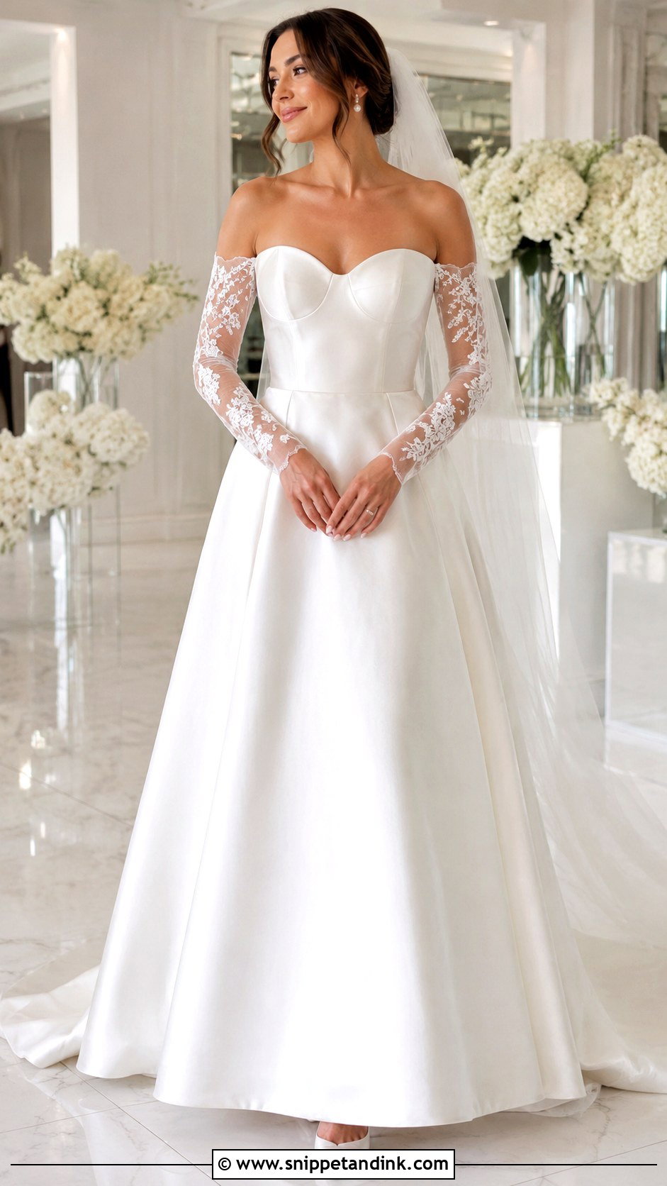 Detachable Sleeve Wedding Dress - Snippet and Ink - 20 Classic Wedding Dress with Sleeves