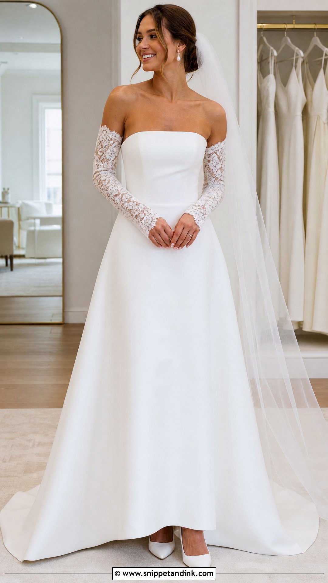 Detachable Sleeve Wedding Dress - Snippet and Ink - 20 Simple Wedding Dress Sleeves