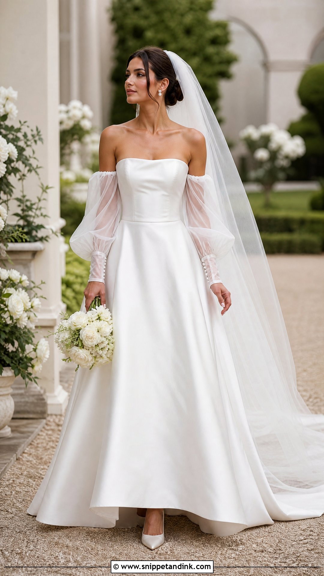 Detachable Sleeve Wedding Dress - Snippet and Ink - 20 Unique Wedding Dress Inspiration Ideas