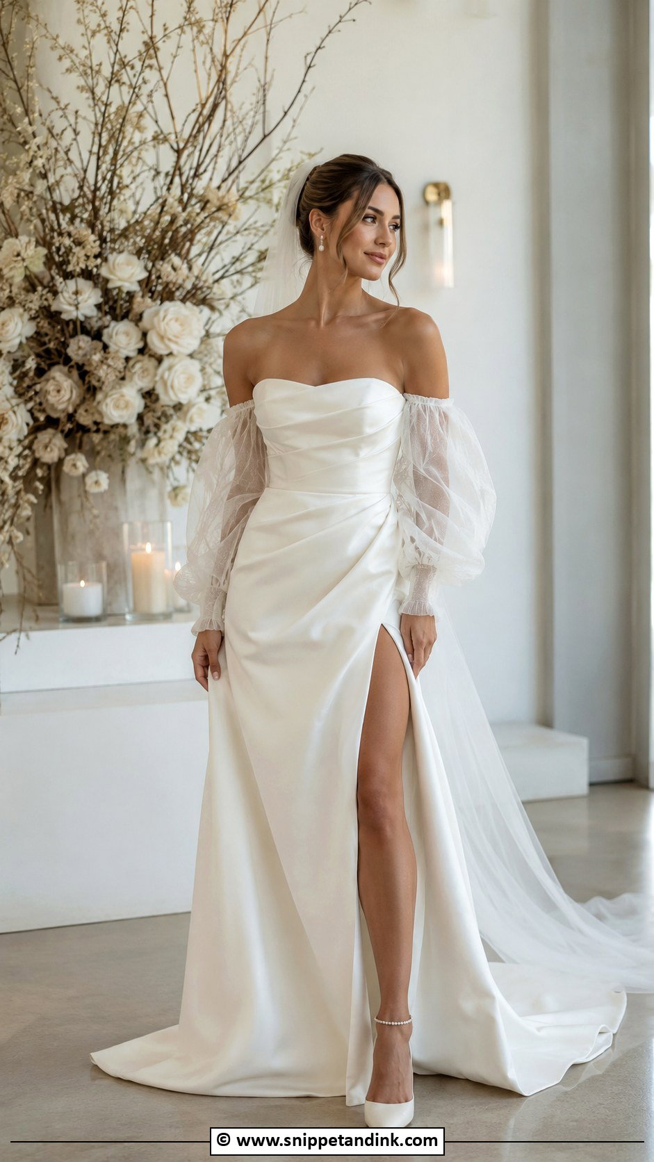 Detachable Sleeve Wedding Dress - Snippet and Ink - 35 My Wedding Dress Ideas