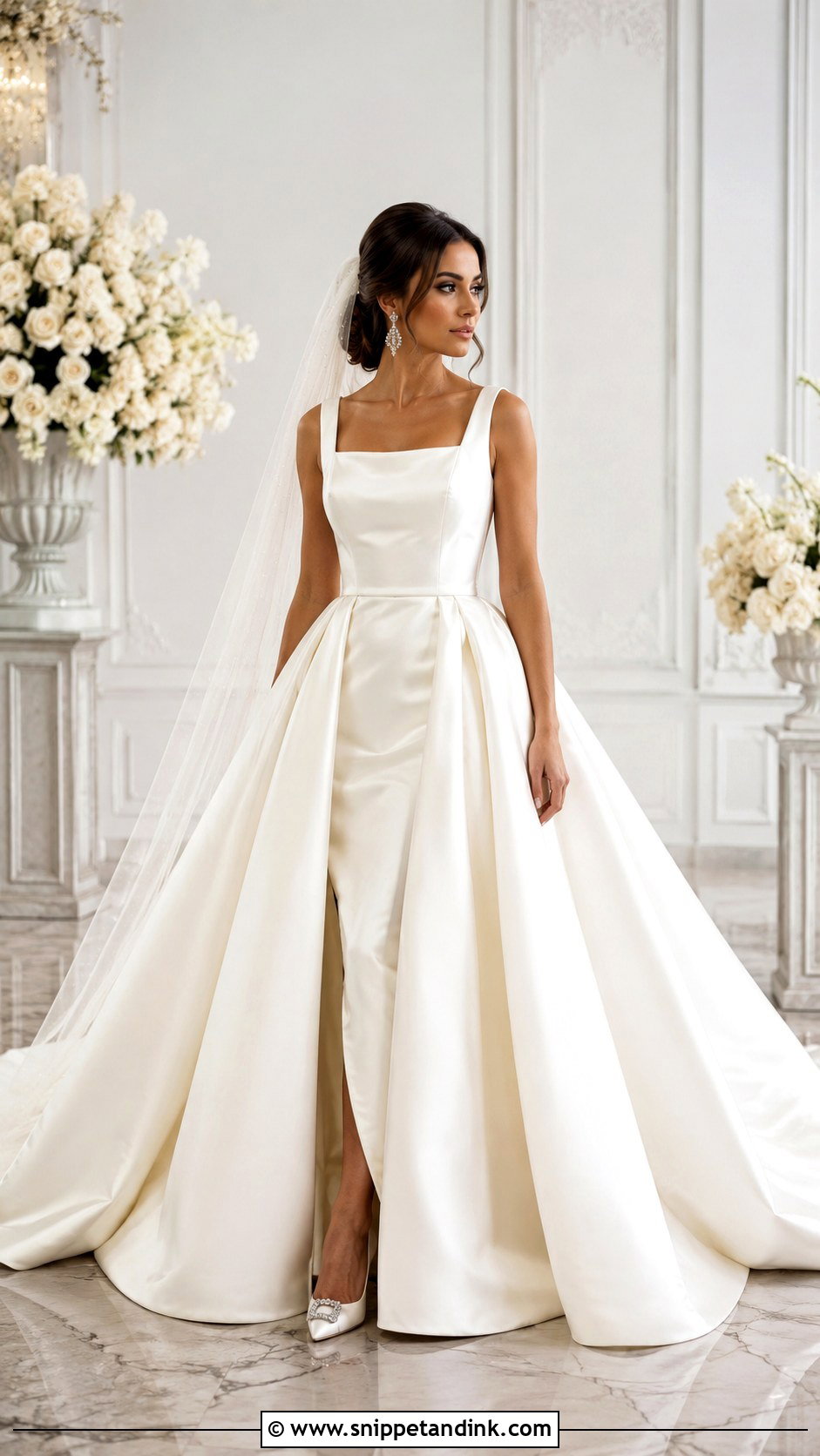 Detachable Train Ballgown Wedding Dress - Snippet and Ink - 25 Ballgown Wedding Dresses