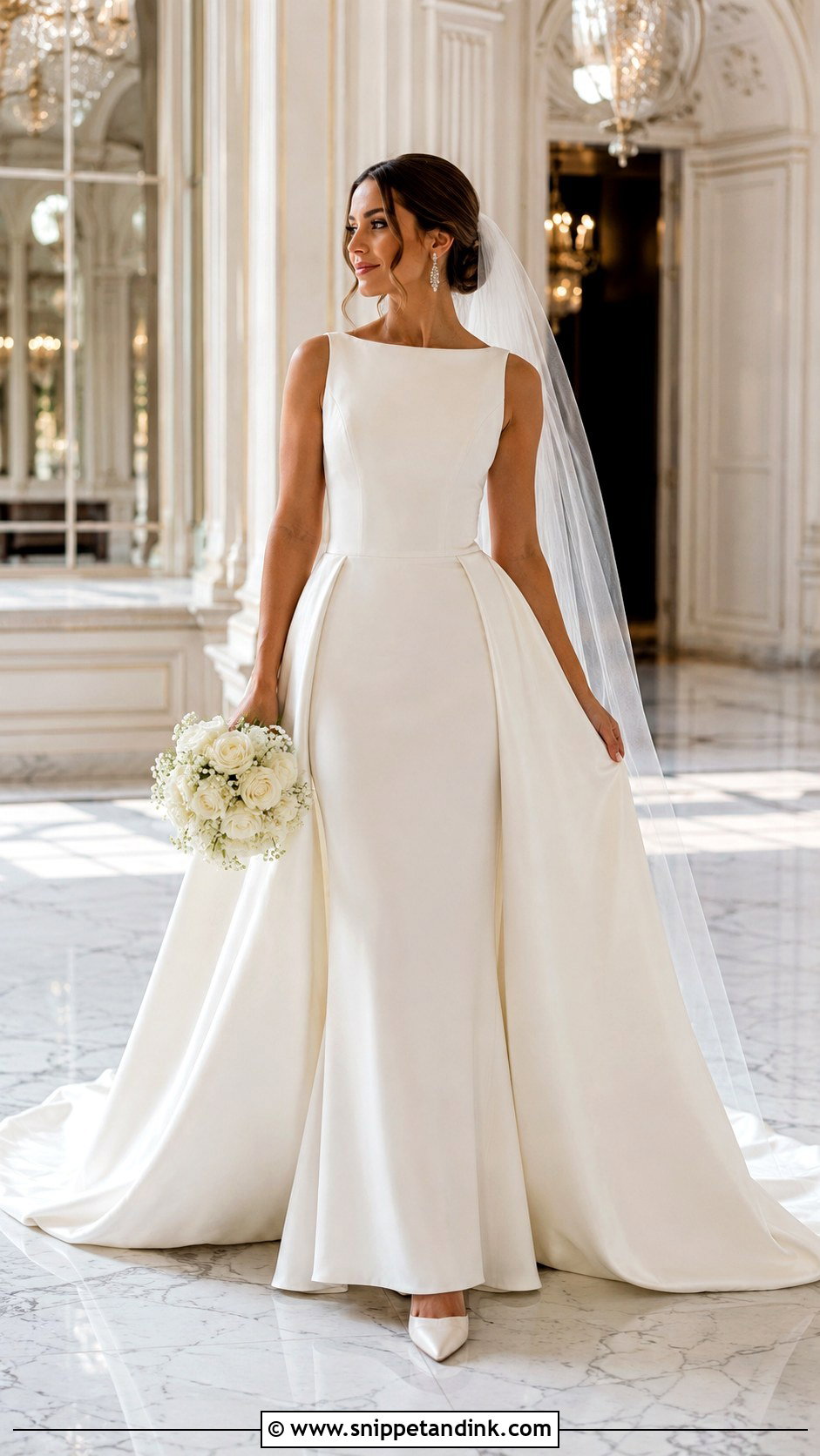 Detachable Train Wedding Dress - Snippet and Ink - 25 Classic Elegant Wedding Dress Ideas