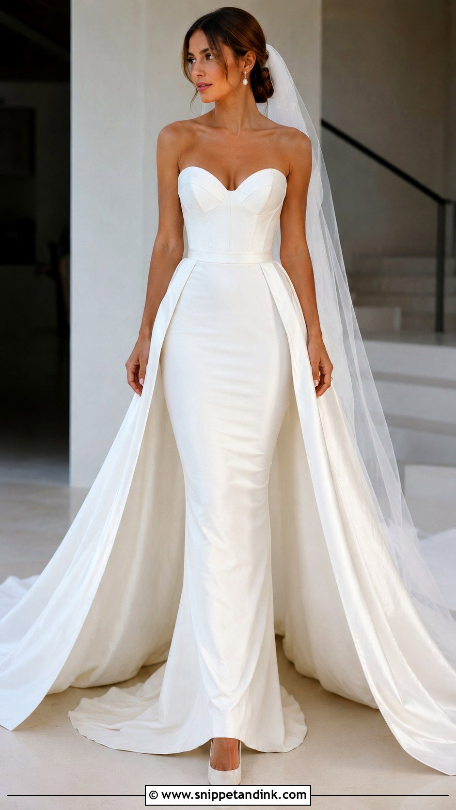 Detachable Train Wedding Dress - Snippet and Ink - 25 Long Train Wedding Dresses