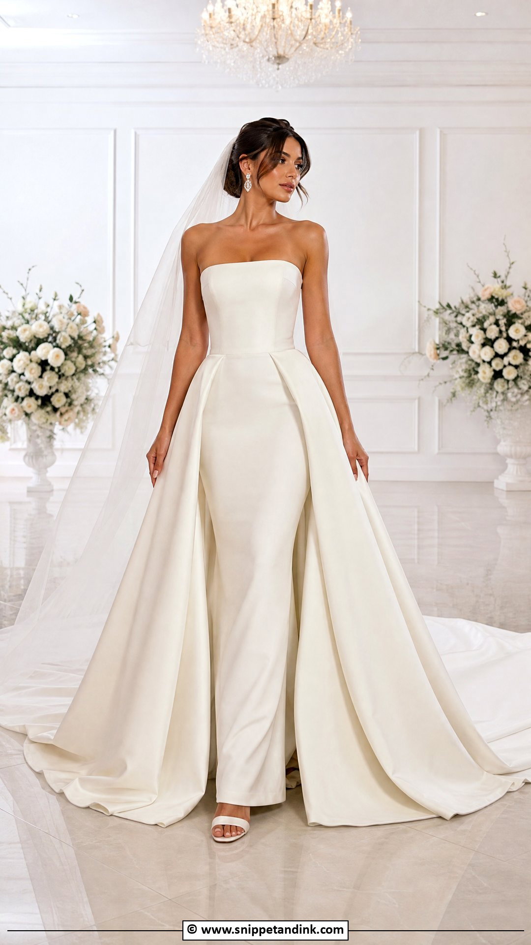 Detachable Train Wedding Dress - Snippet and Ink - 35 Dream Wedding Dresses