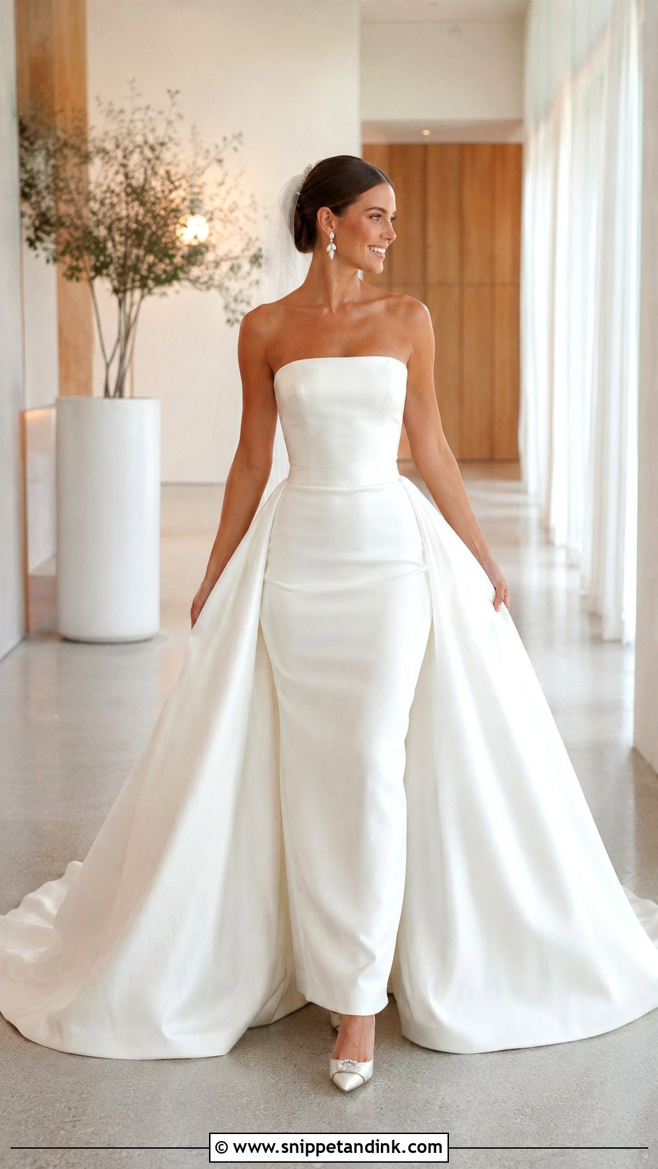 Detachable Train Wedding Dress - Snippet and Ink - 25 Long Train Wedding Dress Ideas