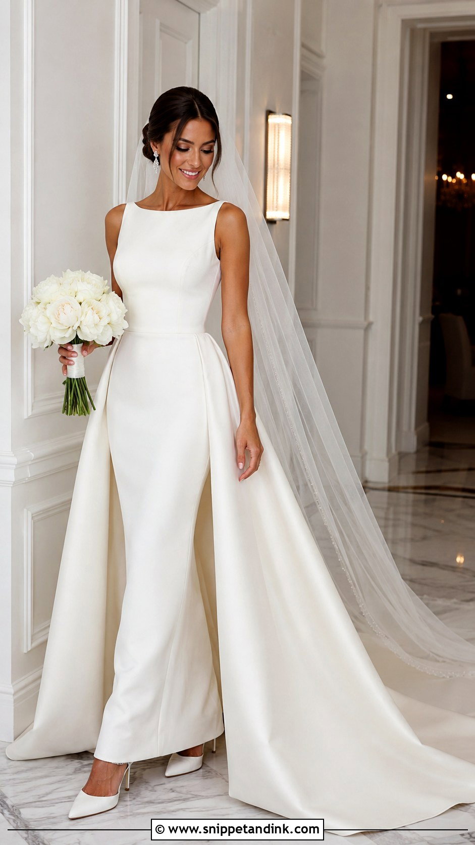 Detachable Train Wedding Gown - Snippet and Ink - 25 Beautiful Wedding Gowns