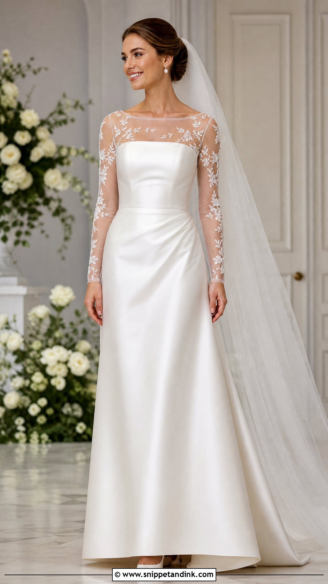 Detachable Tulle Sleeve Topper Wedding Dress - Snippet and Ink - 20 Wedding Dress Tulle Sleeves