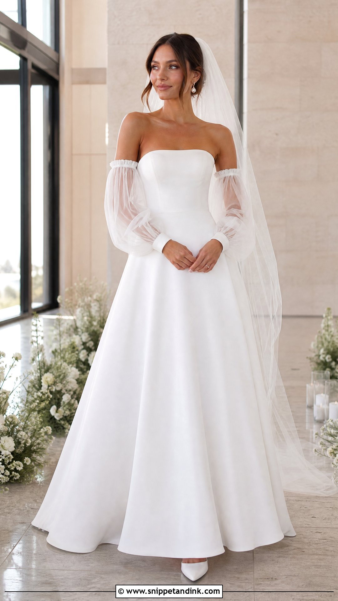 Detachable Wedding Dress Sleeves - Snippet and Ink - 20 Wedding Dress Sleeves Types