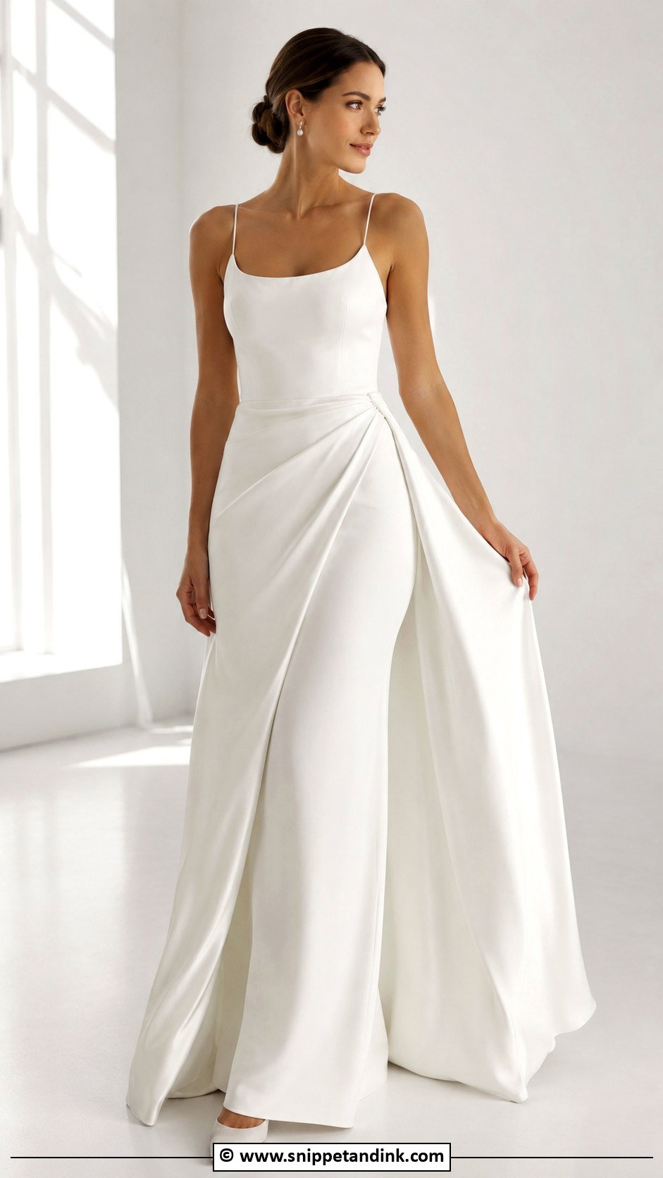 Detachable Wrap Skirt Wedding Dress - Snippet and Ink - 30 Detachable Wedding Dress Ideas