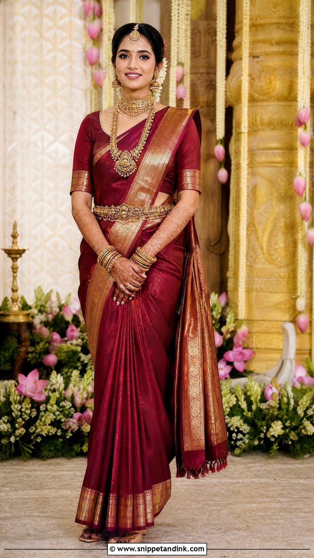 Dharmavaram Silk Bridal Saree - Snippet and Ink - 20 South Indian Bridal Outfits