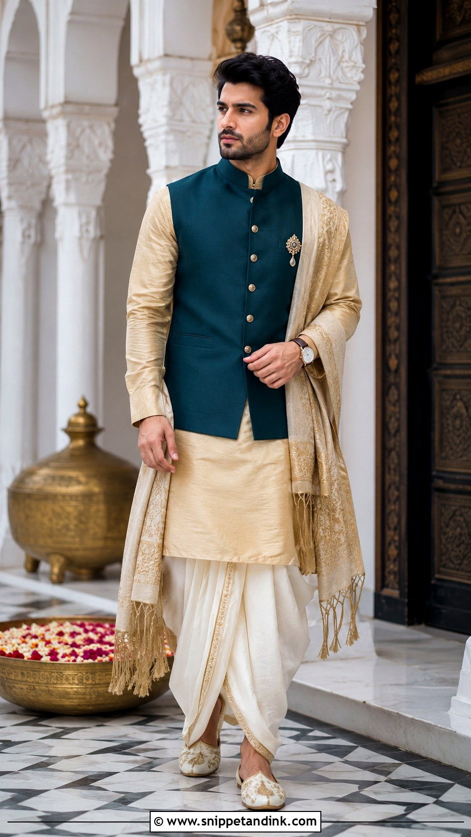 Dhoti Kurta Brother Wedding Outfit - Snippet and Ink - 20 Brother Outfit for Sister Wedding Ideas