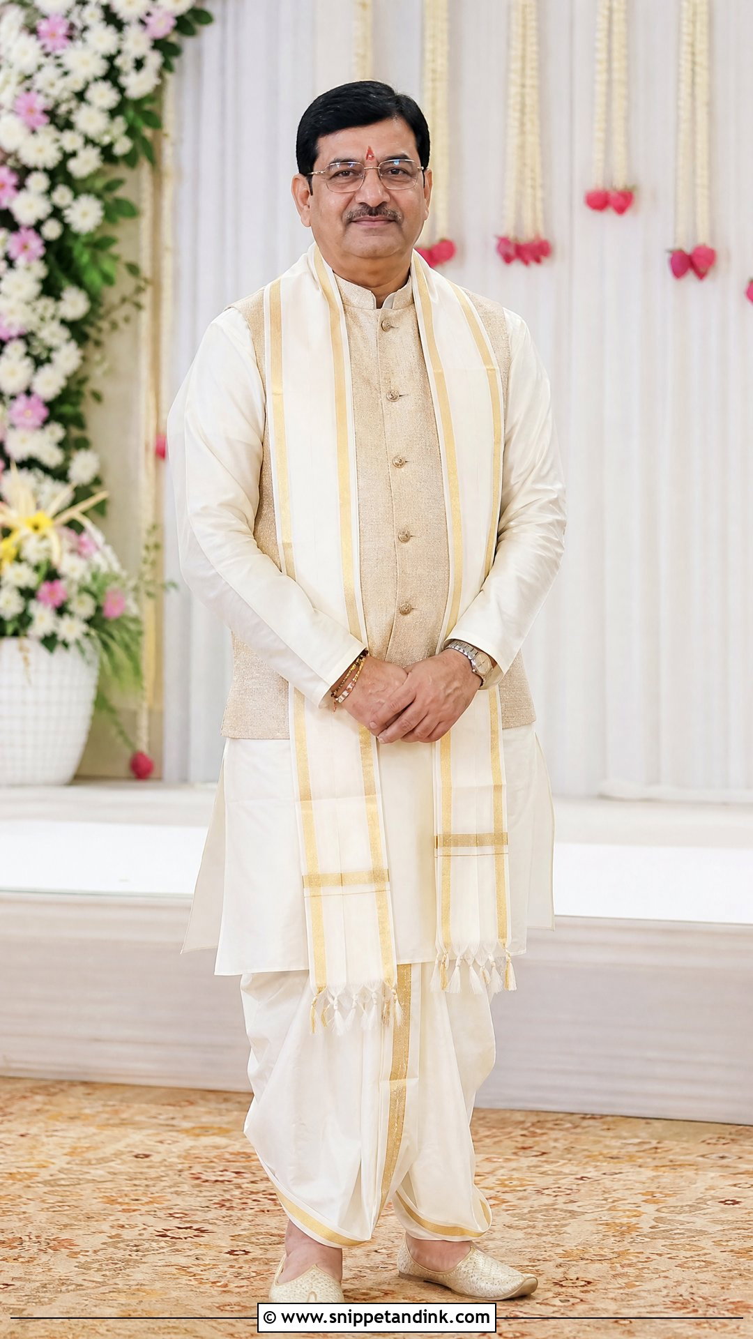 Dhoti Kurta For Bride Father - Snippet and Ink - 25 Indian Bride Father Outfit Ideas