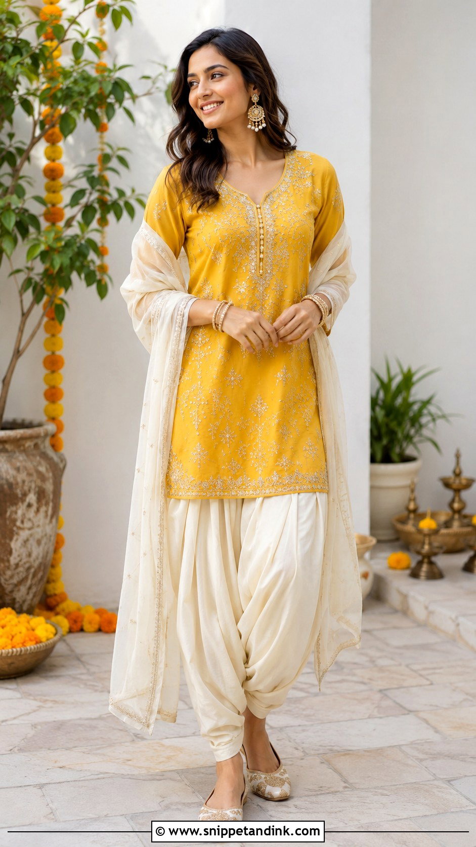 Dhoti Kurta For Haldi - Snippet and Ink - 25 Haldi Ka Dress Ideas