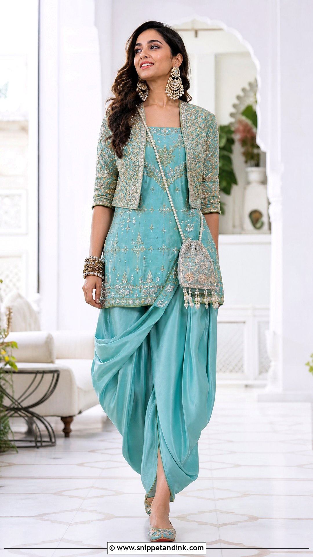 Dhoti Pant Kurta Bridal Trousseau Outfit - Snippet and Ink - 25 Bridal Trousseau Outfits