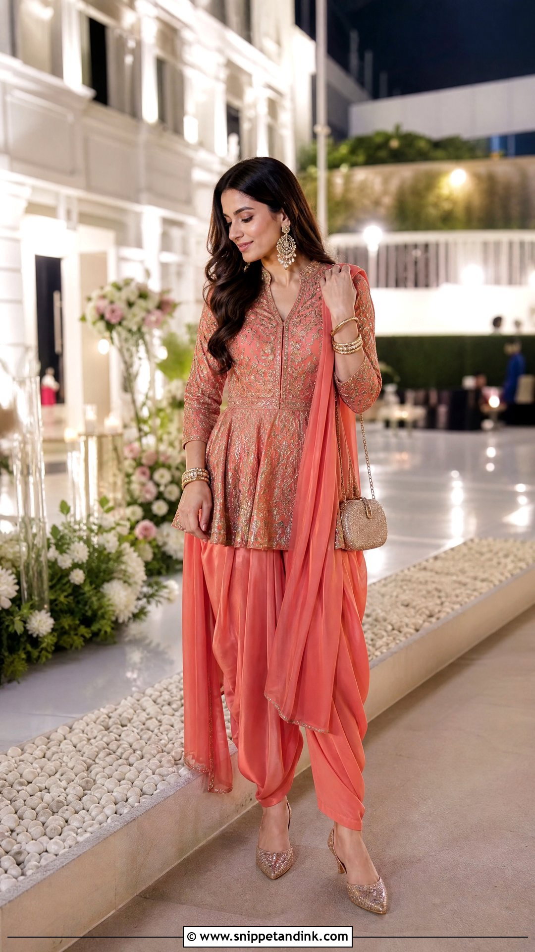 Dhoti Pant Kurta Marriage Function Outfit - Snippet and Ink - 20 Marriage Function Outfit for Women Ideas