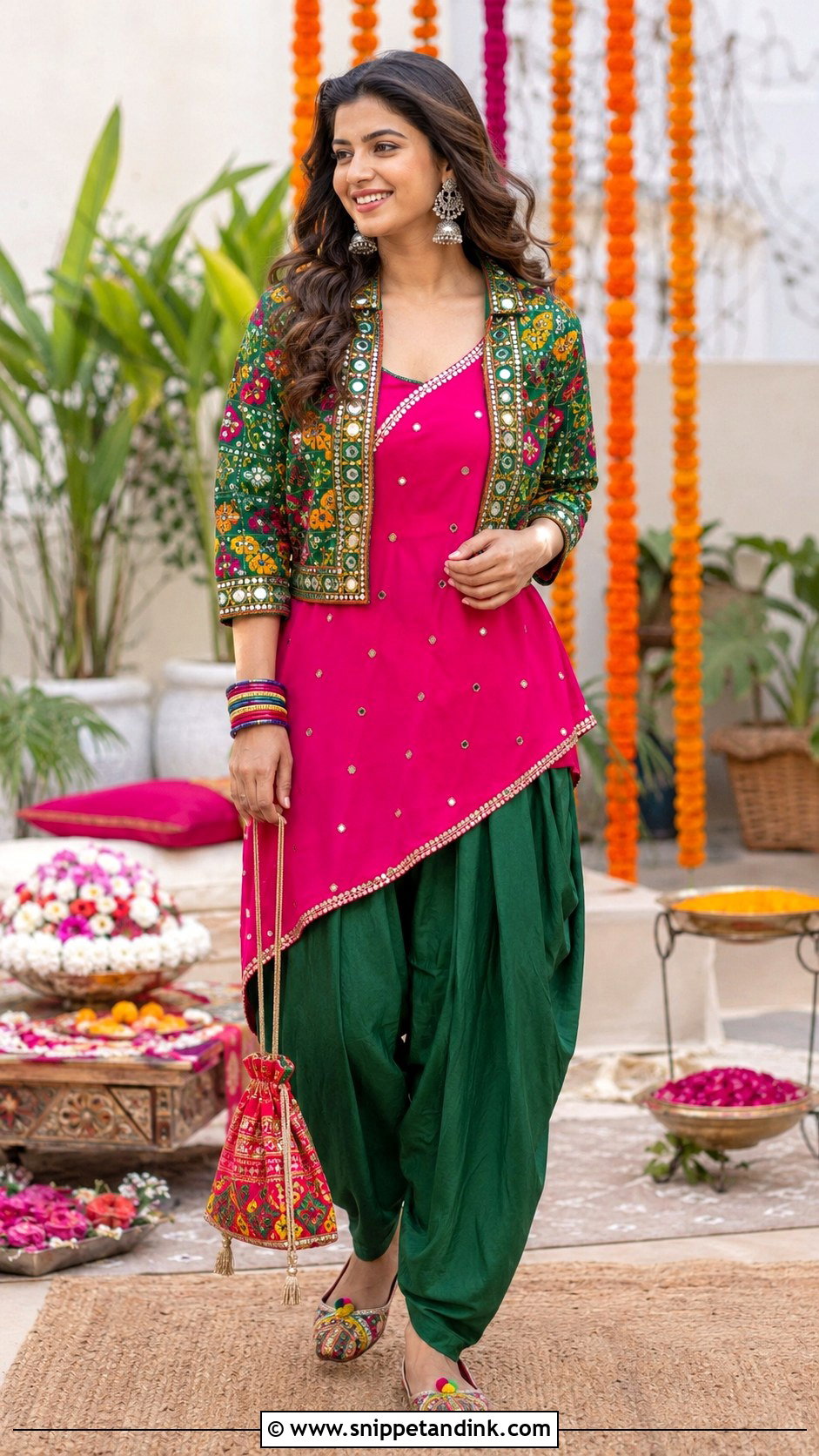 Dhoti Pant Kurta for Mehendi Function - Snippet and Ink - 20 Indian Dress for Marriage Function Ideas