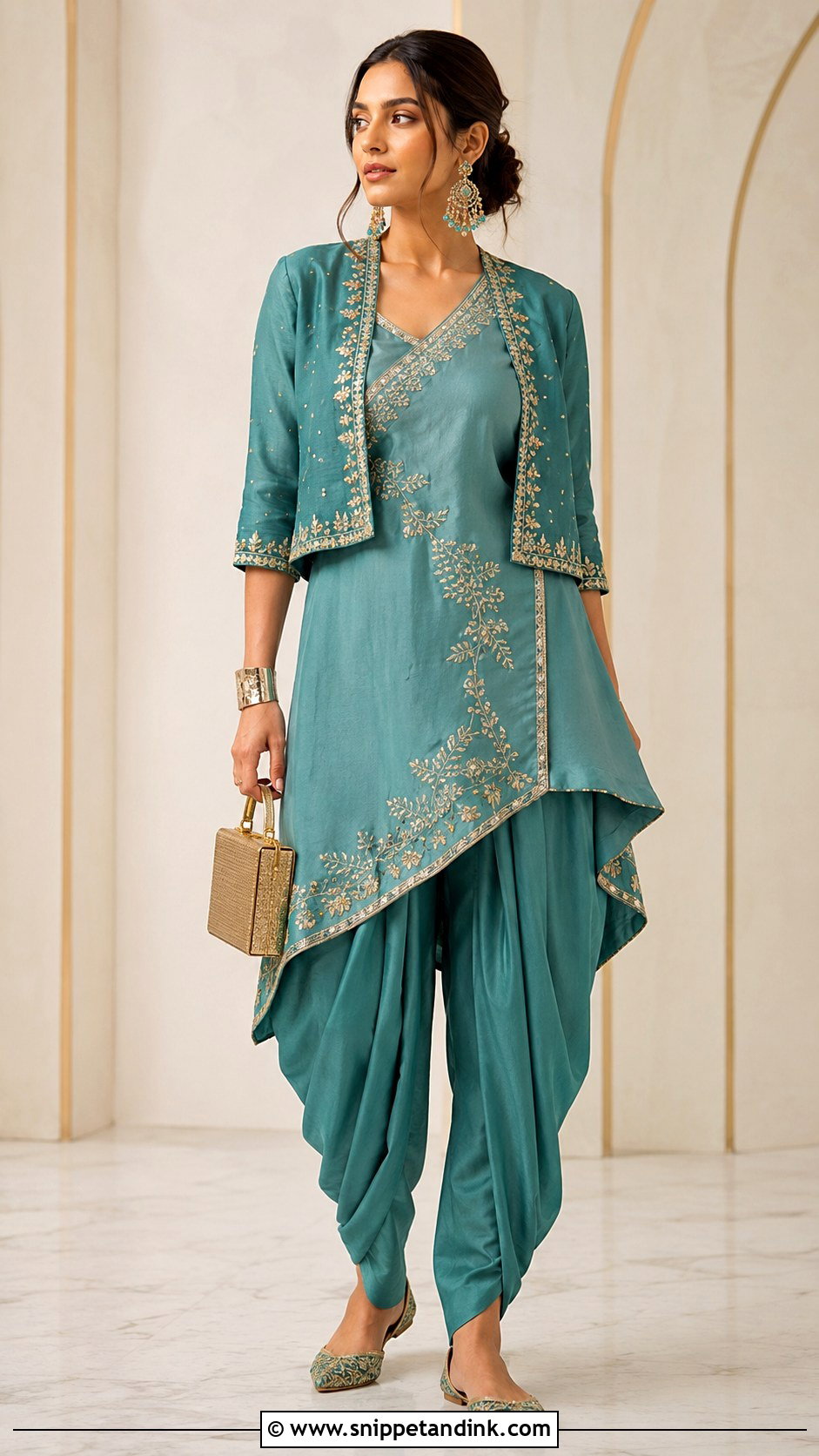 Dhoti Pant Kurta for Wedding Party - Snippet and Ink - 20 Indian Dress for Wedding Party Ideas