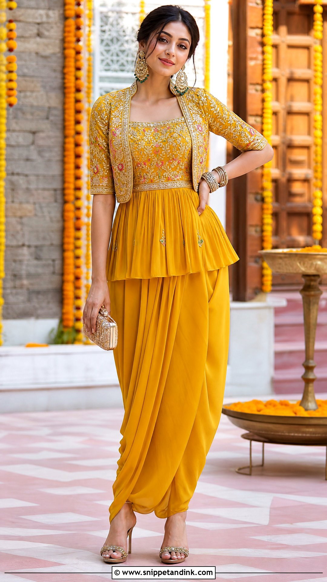 Dhoti Pant Set For Indian Wedding - Snippet and Ink - 25 Indian Wedding Dresses for Girls