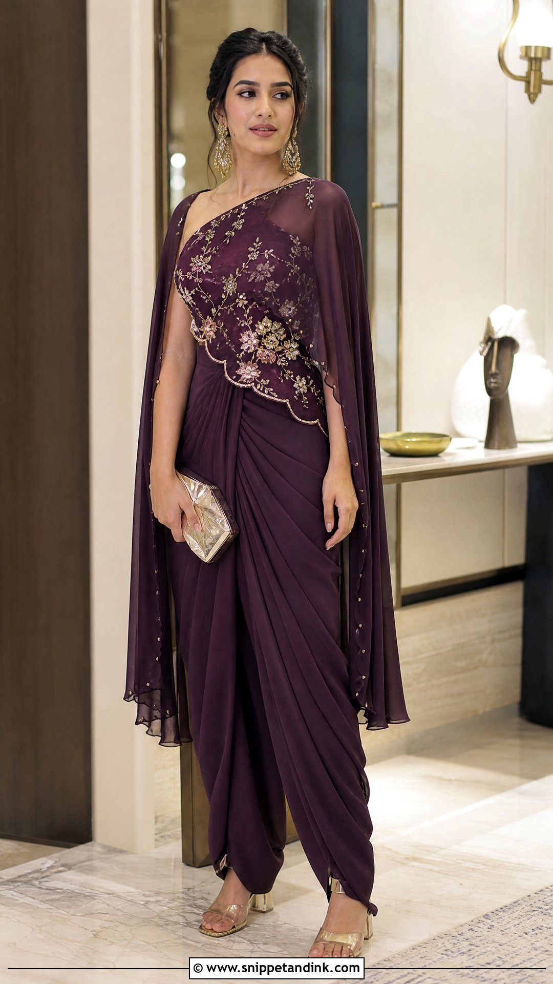 Dhoti Pant Set For Sister Wedding Cocktail - Snippet and Ink - 20 Indian Sisters Wedding Dresses