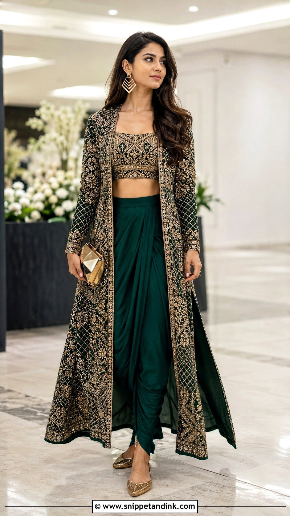 Dhoti Pant Set for Indian Wedding - Snippet and Ink - 20 Indian Outfit for Wedding Ideas