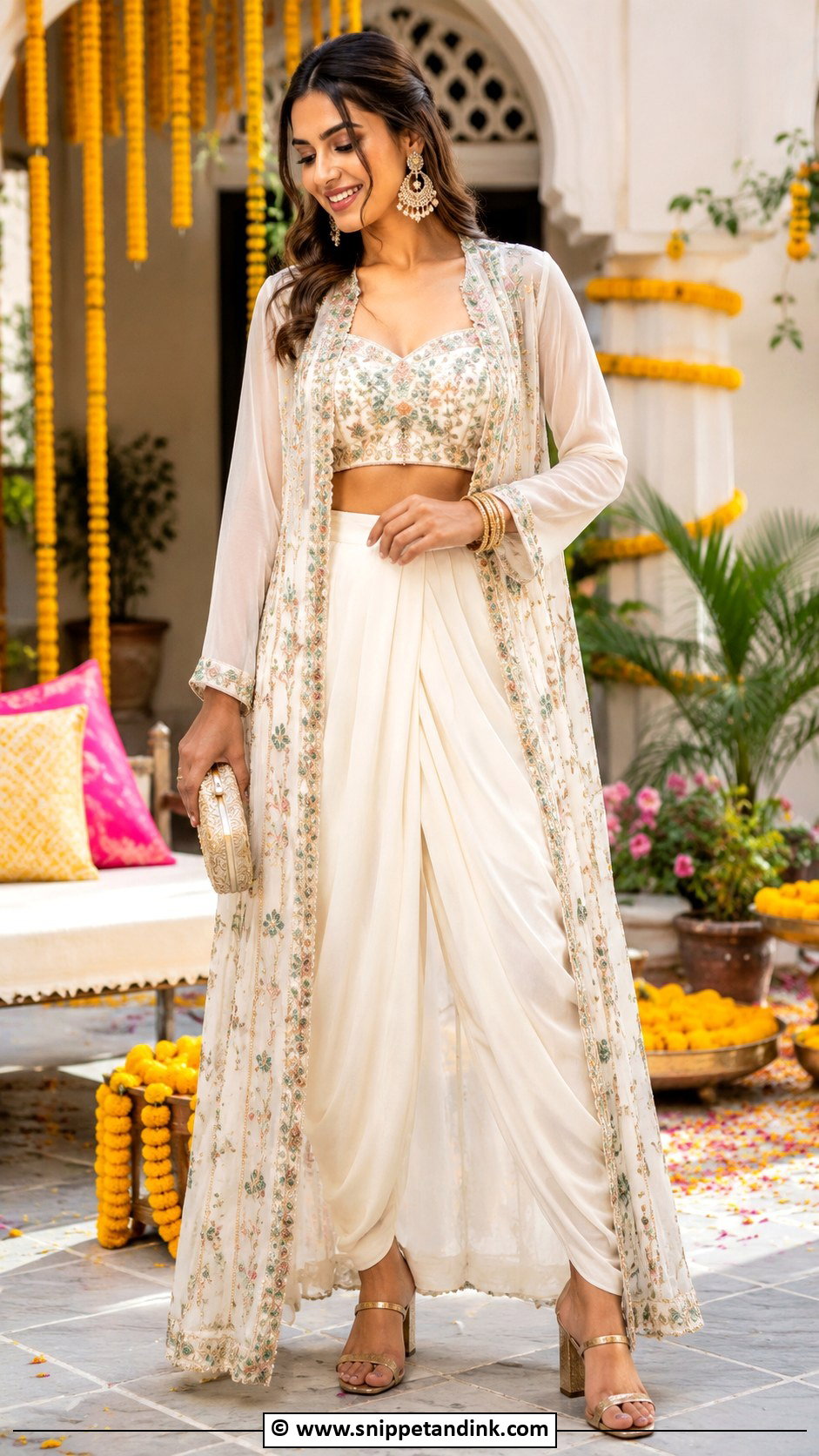 Dhoti Pant Set - Snippet and Ink - 30 Indian Wedding Dresses