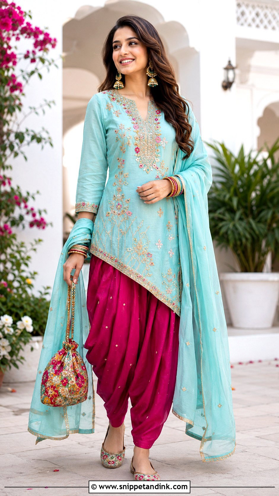 Dhoti Pants And Kurta Wedding Outfit - Snippet and Ink - 20 Indian Siders Wedding Outfits