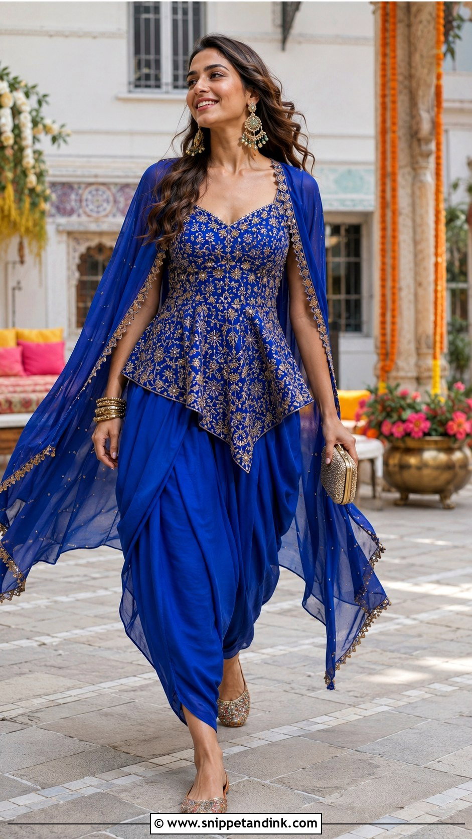 Dhoti Pants Bollywood Wedding Outfit - Snippet and Ink - 20 Bollywood Wedding Outfit Ideas
