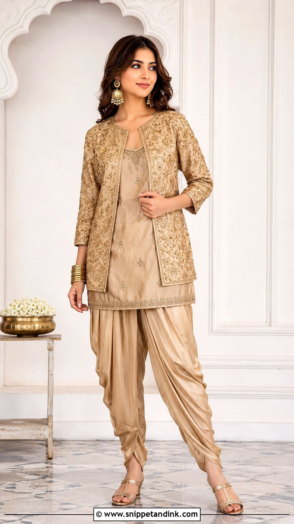 Dhoti Pants Kurta Festive Outfit - Snippet and Ink - 25 Indian Festive Outfits