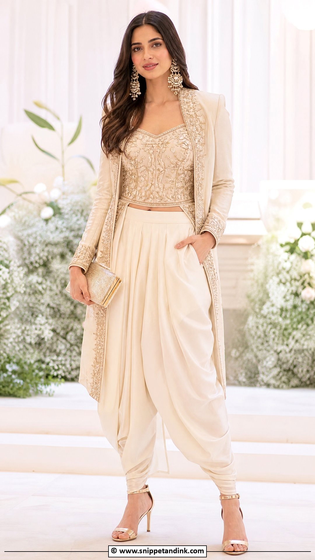 Dhoti Pants Outfit - Snippet and Ink - 35 Indian Wedding Dress Ideas