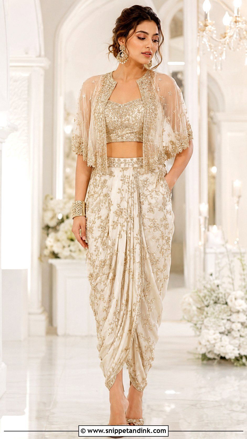 Dhoti Pants Sangeet Outfit - Snippet and Ink - 25 Bridal Sangeet Outfits