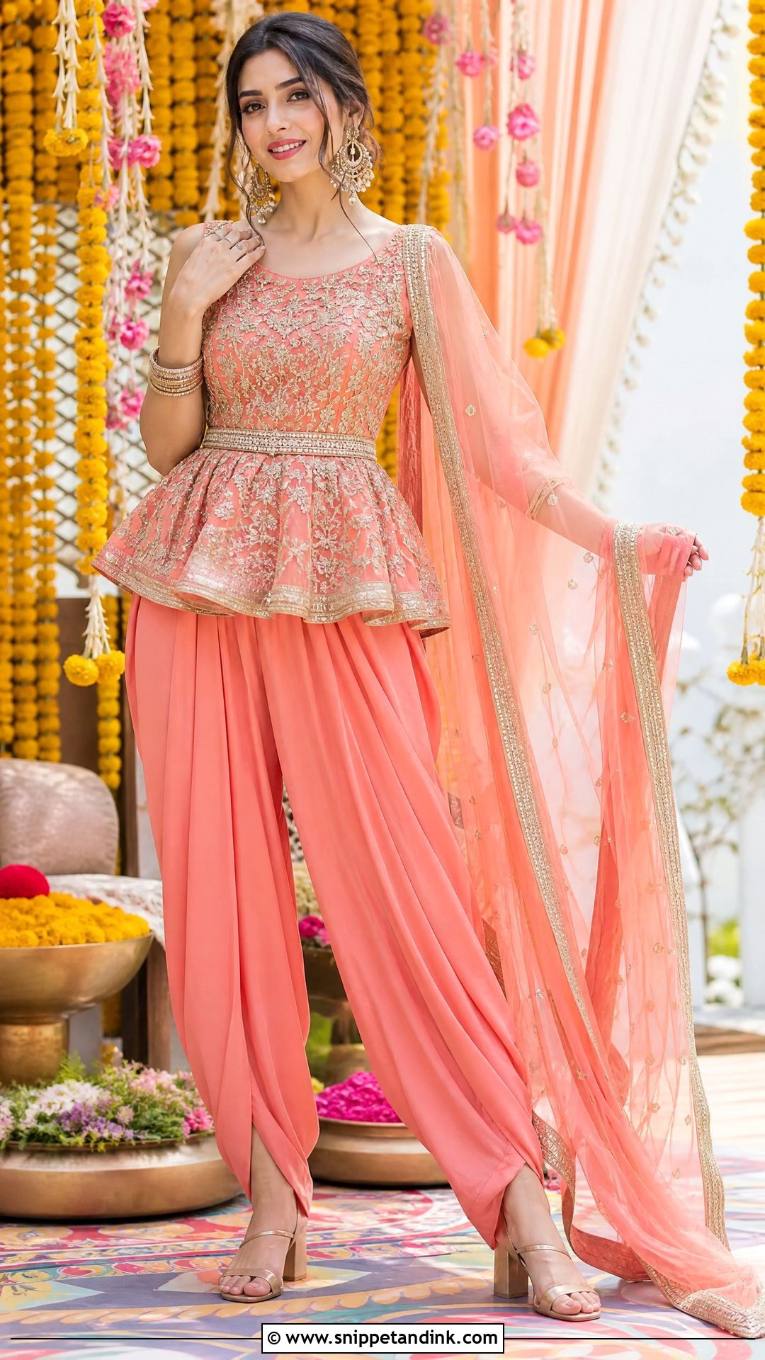 Dhoti Pants Set For Indian Wedding - Snippet and Ink - 25 Trendy Indian Outfits for Wedding