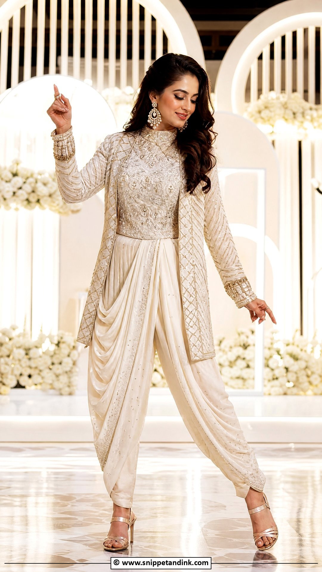 Dhoti Sangeet Outfit - Snippet and Ink - 35 Bridal Sangeet Outfit Ideas