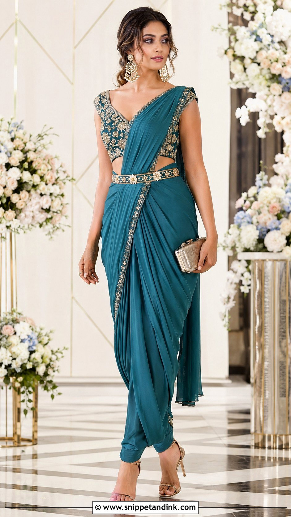 Dhoti Saree For Sister Wedding - Snippet and Ink - 25 Indian Wedding Wear for Sister Ideas