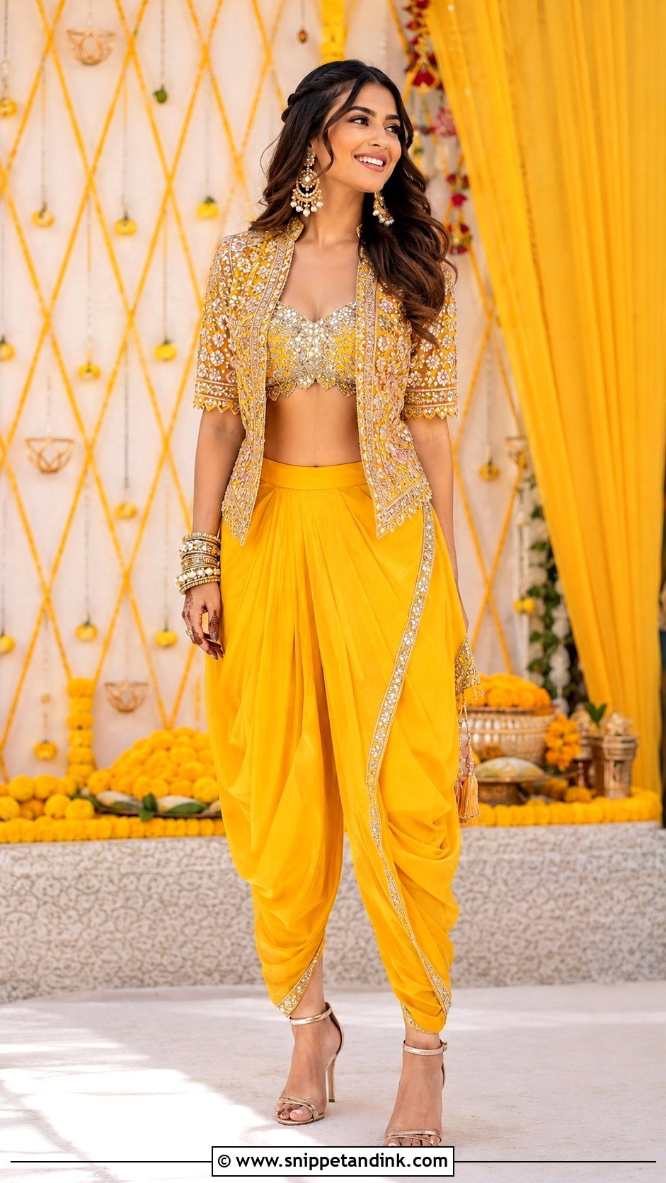 Dhoti Set For Bride Sister - Snippet and Ink - 30 Dress for Bride Sister Ideas