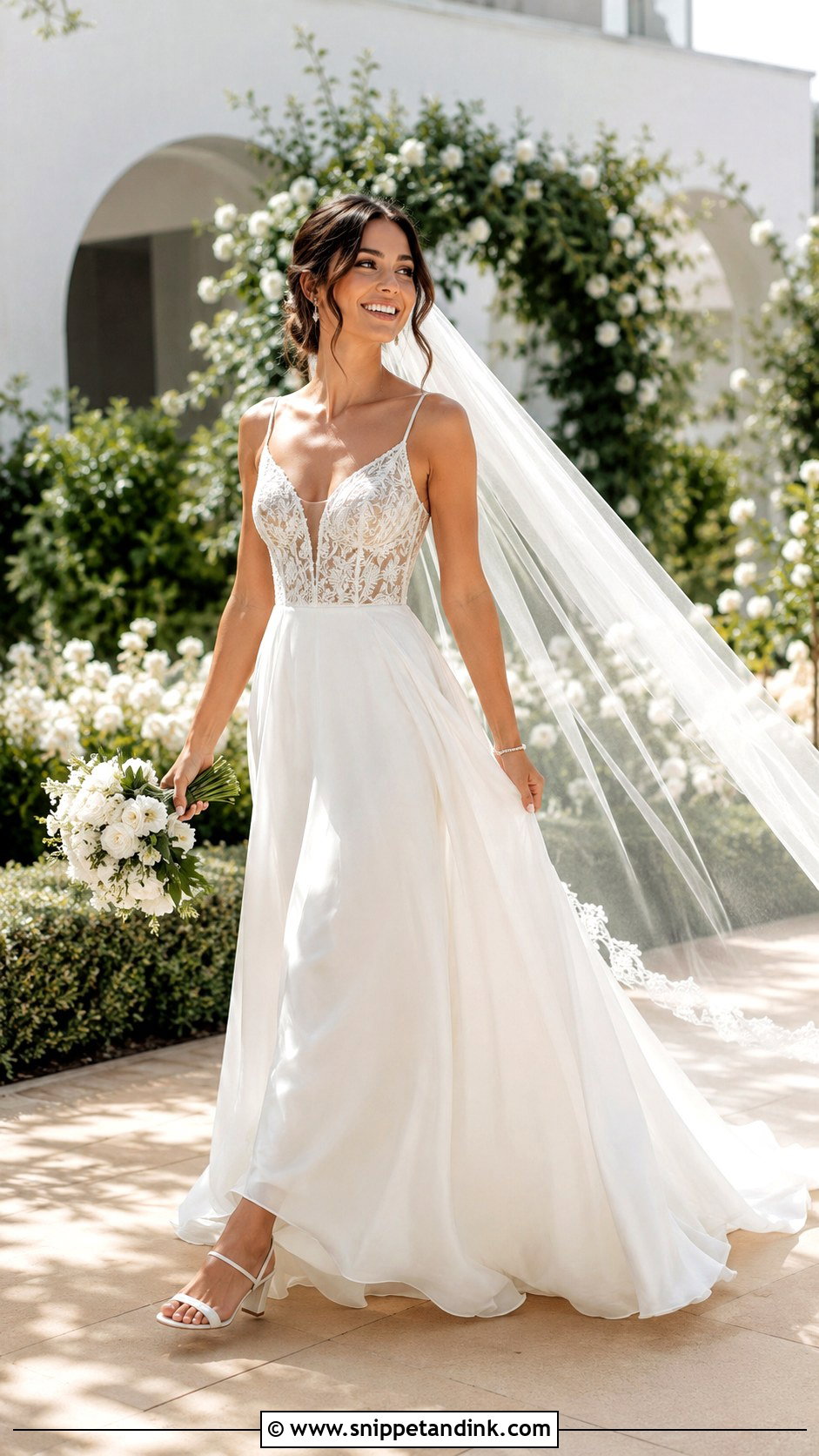 Diamond A Line Wedding Dress - Snippet and Ink - 20 Diamonds Wedding Dresses