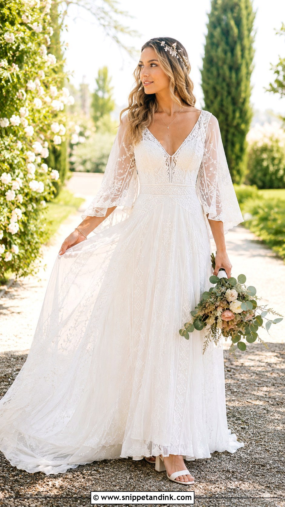 Diamond Boho Wedding Dress - Snippet and Ink - 25 Diamond Wedding Dress Ideas