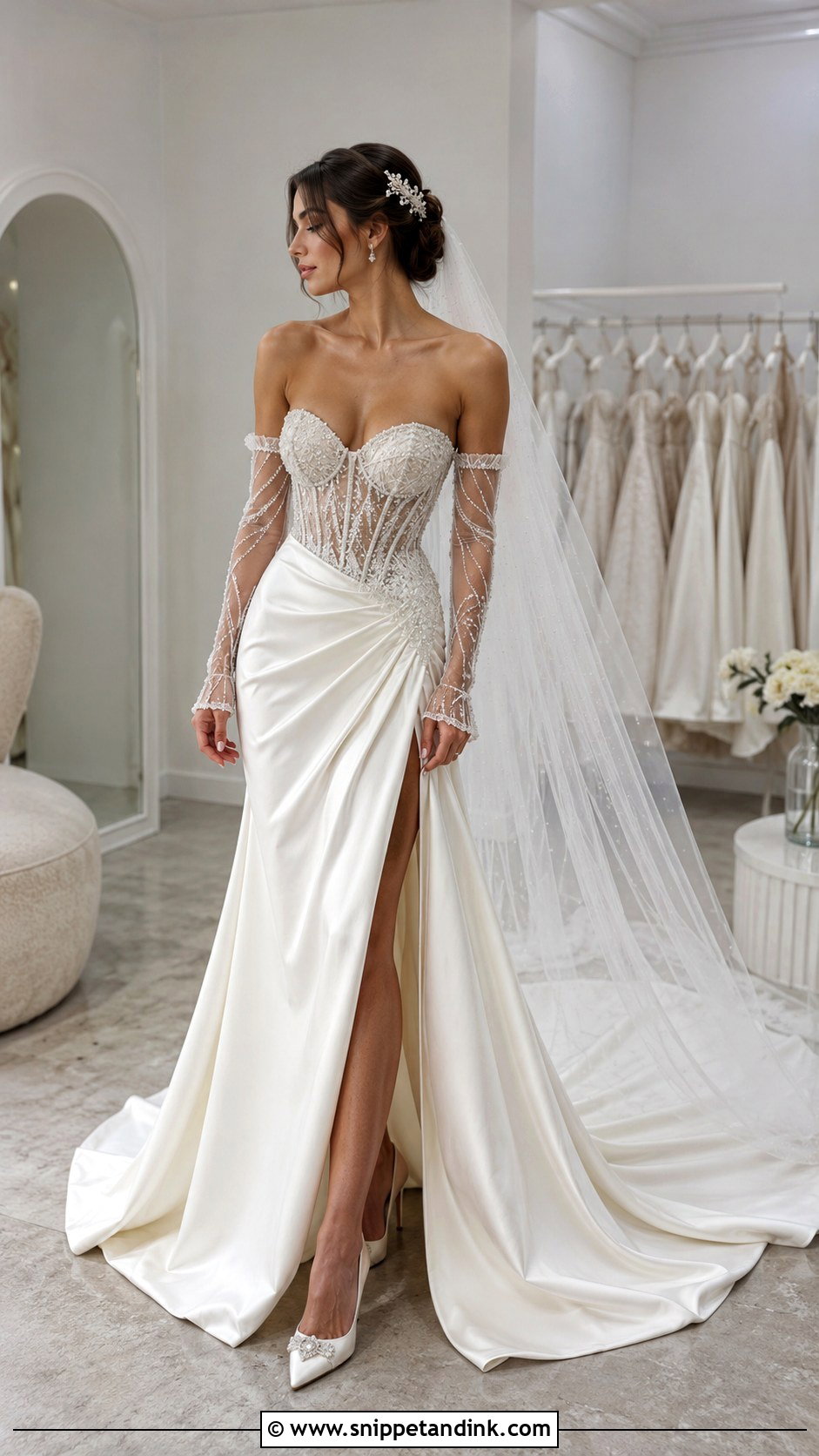 Diamond Corset Wedding Dress - Snippet and Ink - 20 Diamonds Wedding Dresses