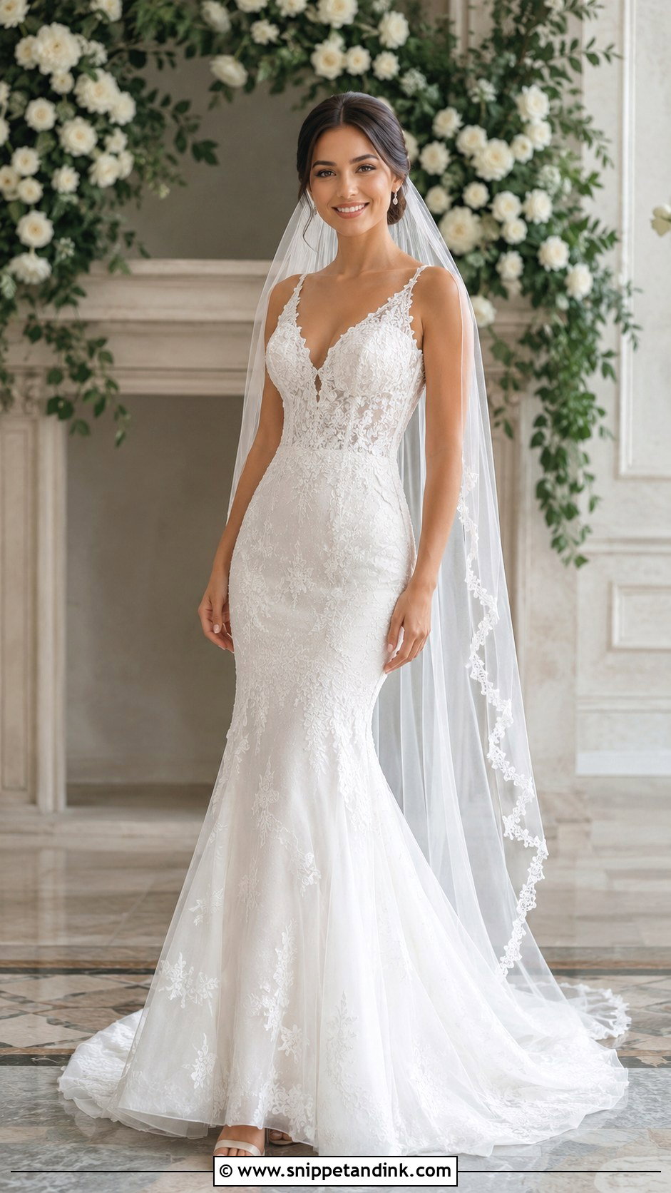 Diamond Fit And Flare Wedding Dress - Snippet and Ink - 25 Diamond Wedding Dress Ideas