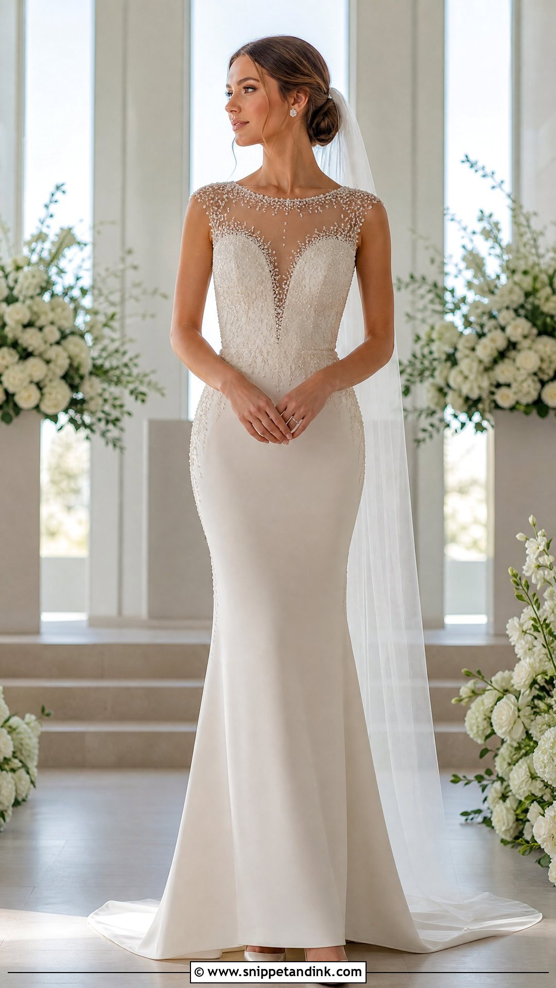 Diamond Illusion Wedding Dress - Snippet and Ink - 20 Wedding Dress Diamonds Ideas