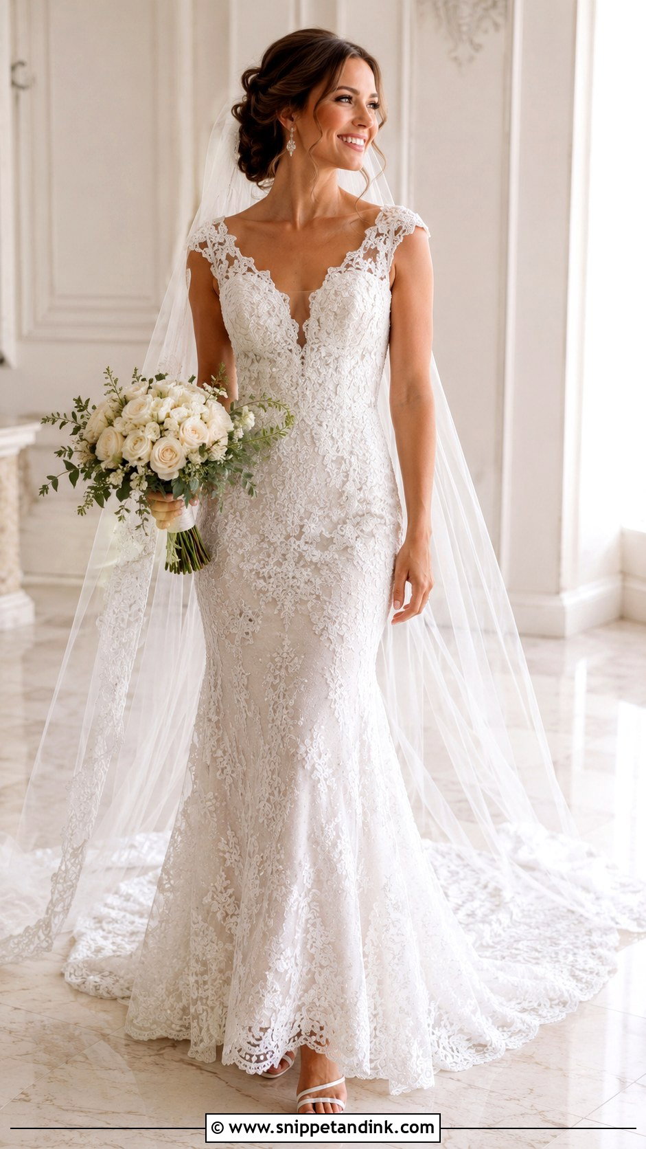 Diamond Lace Wedding Dress - Snippet and Ink - 25 Diamond Wedding Dress Ideas