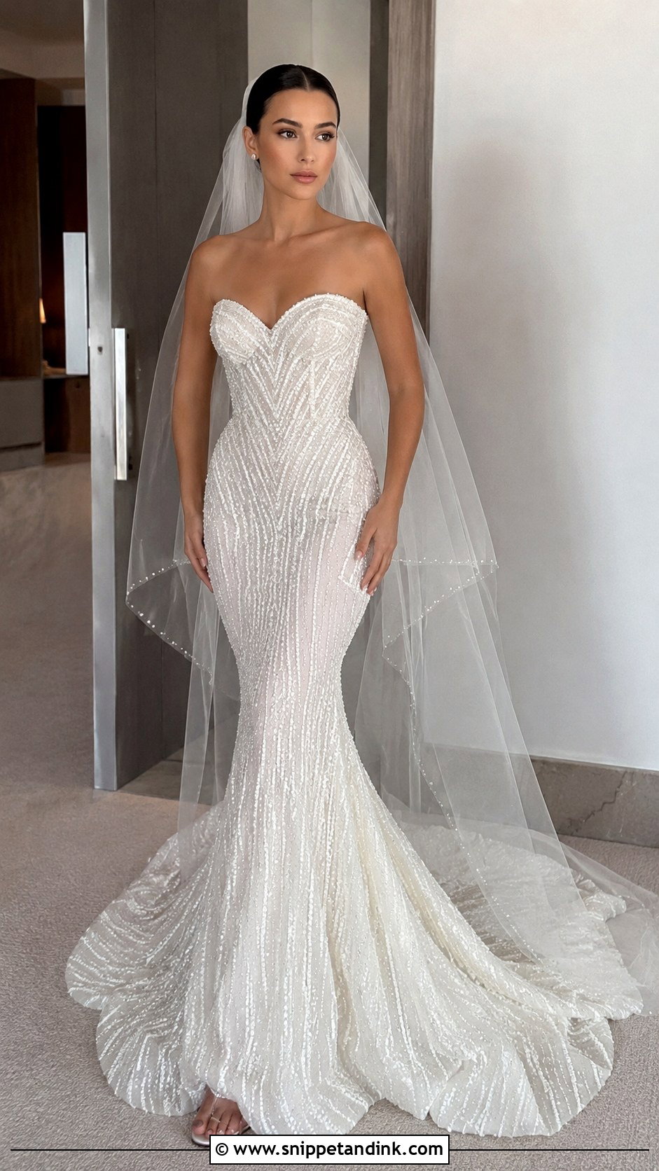 Diamond Mermaid Wedding Dress - Snippet and Ink - 20 Diamonds Wedding Dresses