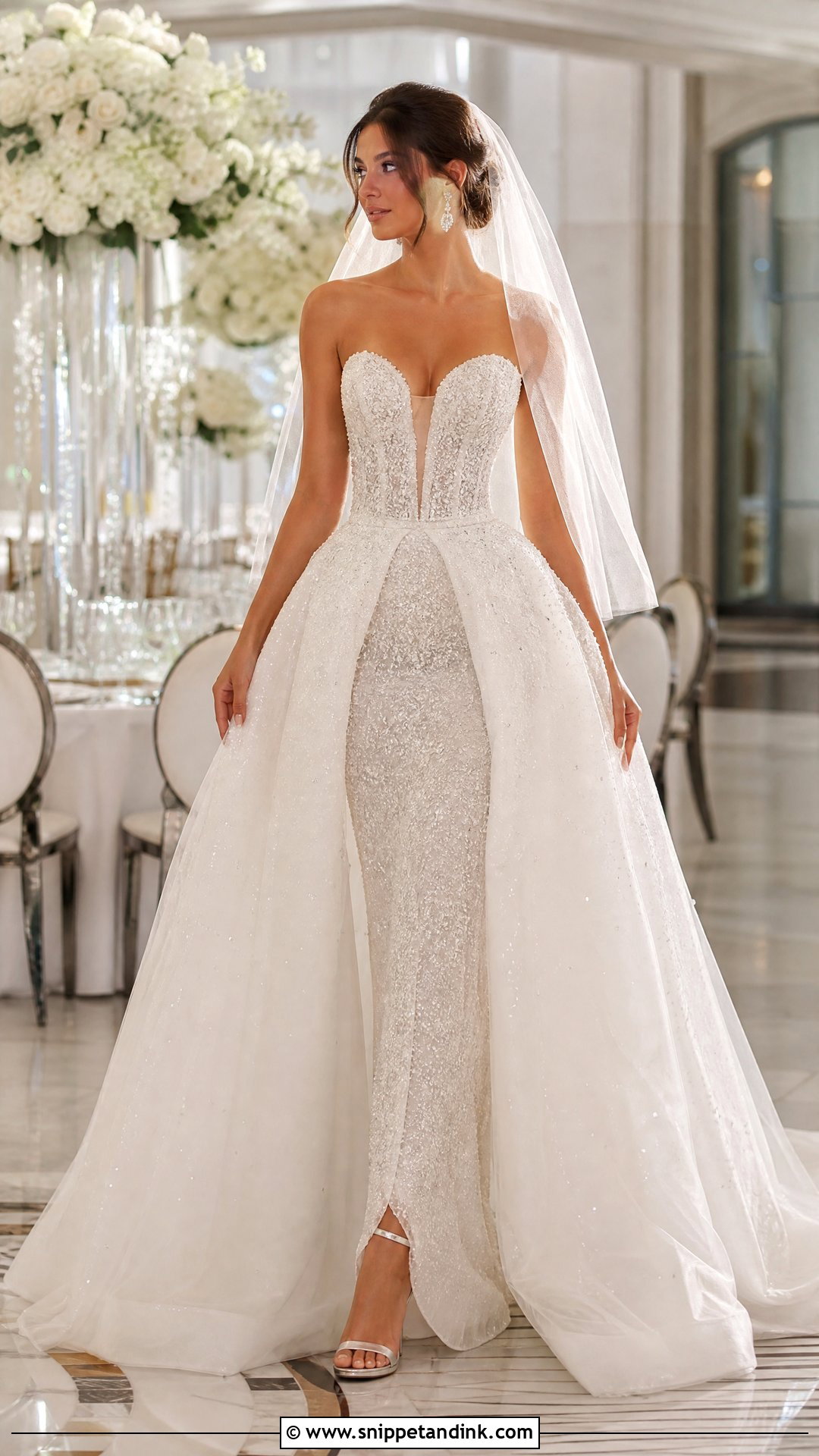 Diamond Overskirt Wedding Dress - Snippet and Ink - 20 Wedding Dress Diamonds Ideas